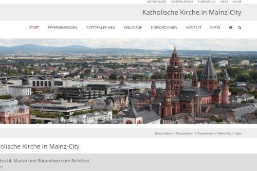 Screenshot Startseite Mainz-City