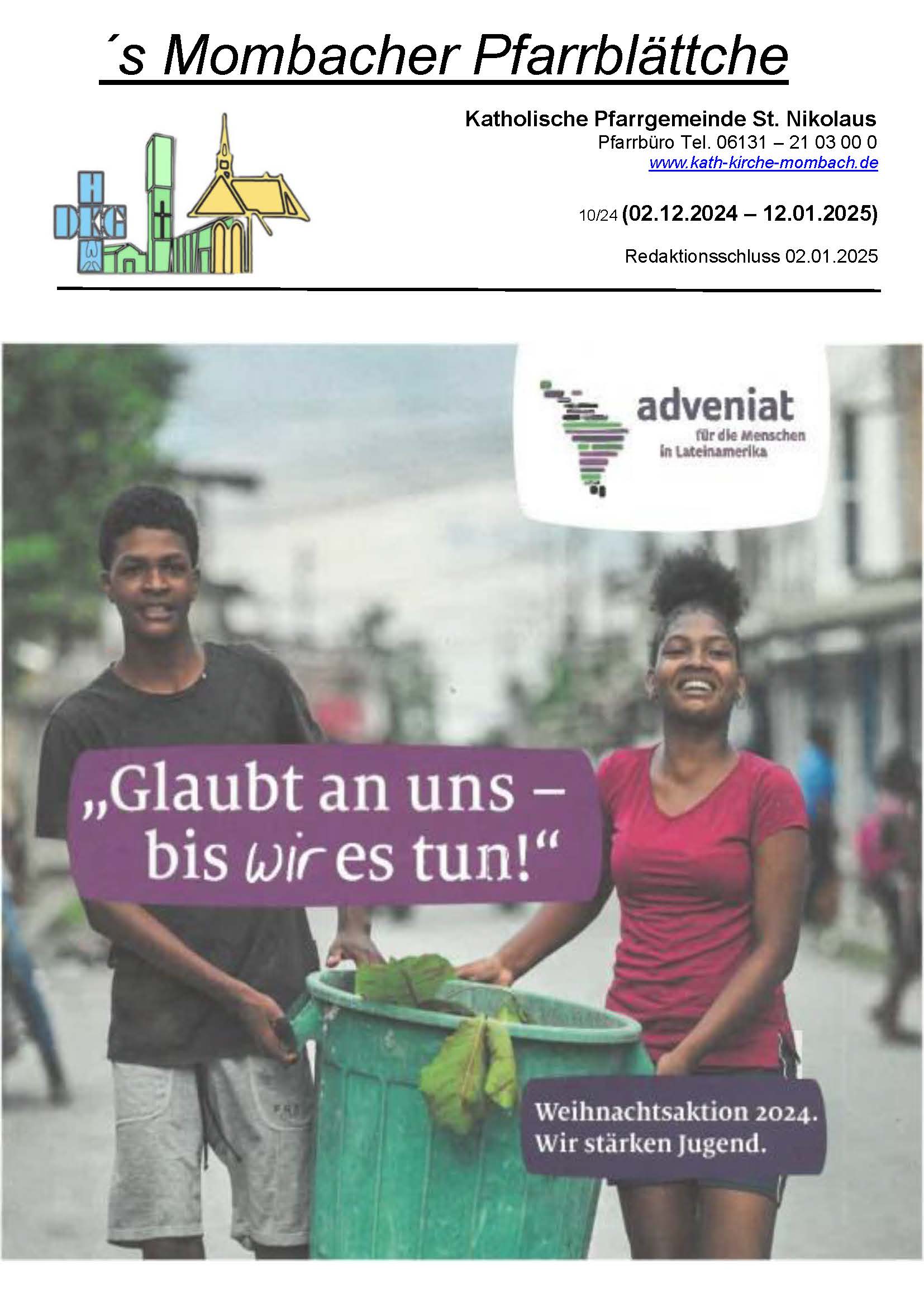 Nr. 10/2024 von 02.12. bis 05.01.2025 Katholische Kirchengemeinde St
