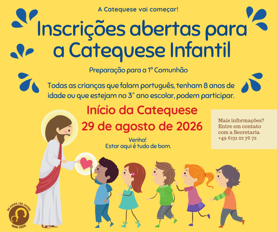 Post Catequese Infantil 2026 (c) Secretaria PSKG