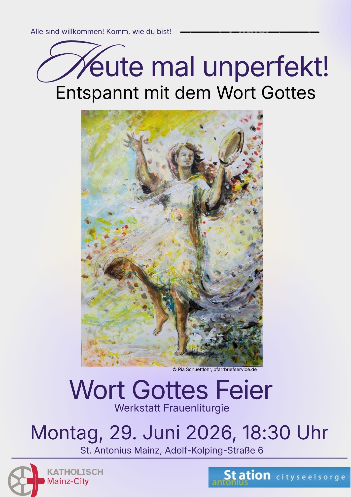 All are welcome! Come as you are. (c) Pastoralraum Mainz-City