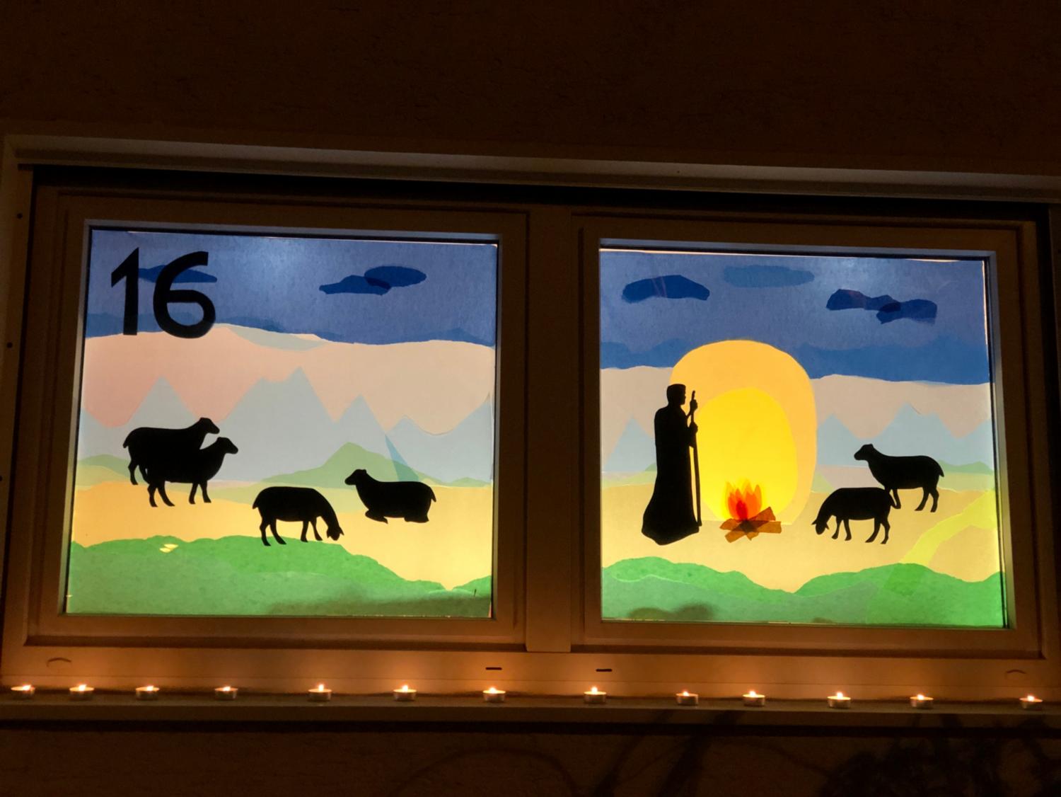 Adventsfenster 16 Lerchenberg 2020 (c) Isabella Hasse