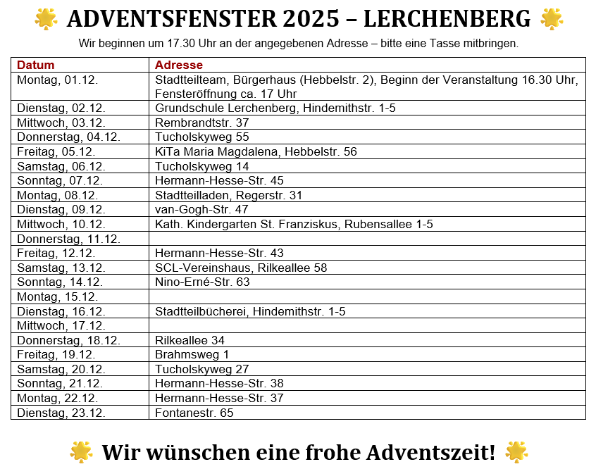 Lebendiger Adventskalender Le 2025 (c) Lisa Baum