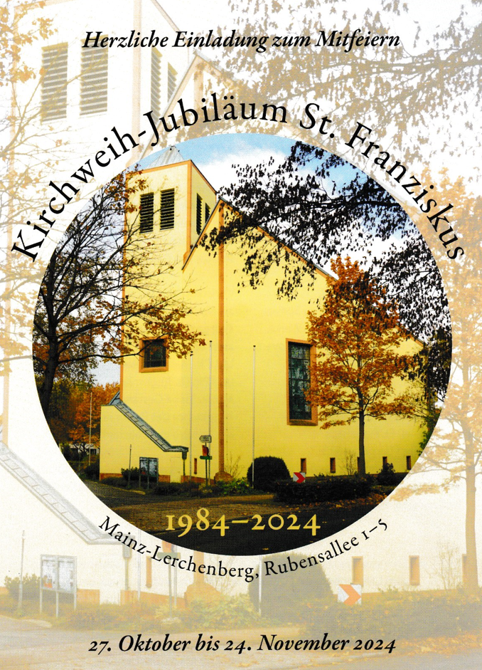 Plakat Kirchweih St. Franziskus (c) Prof. Stephan Füssel