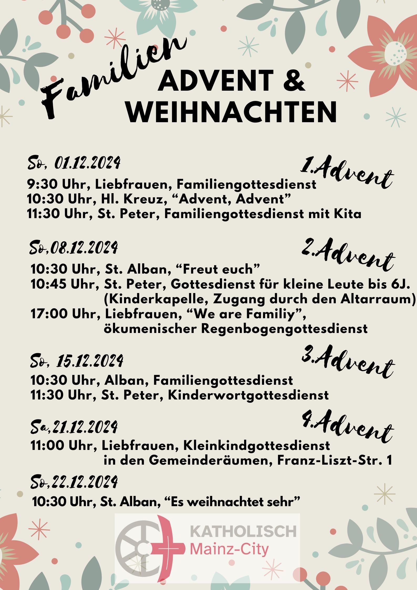 Familien feiern Advent und Weihnachten_1 (c) Kath. Kirche Mainz-City