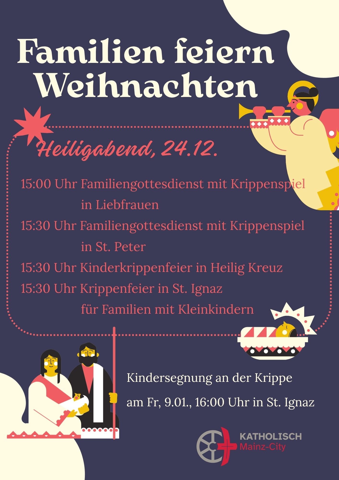 Familien feiern Weihnachten 2025 (c) Pastoralraum Mainz-City