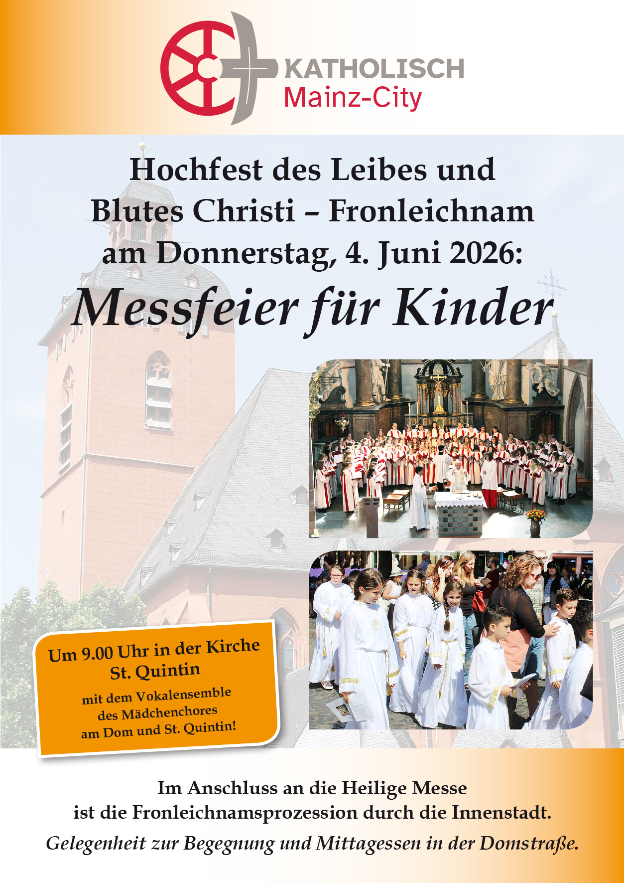 Messfeier für Kinder - Fronleichnam 2026