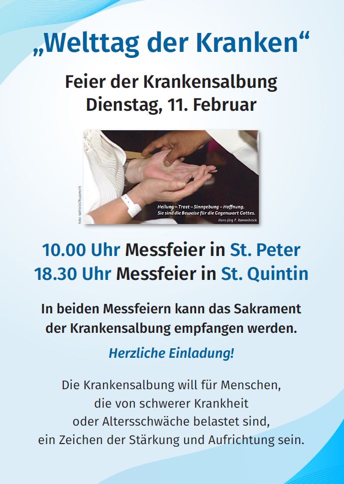 Messfeier mit Krankensalbung (c) Kath. Kirche Mainz-City