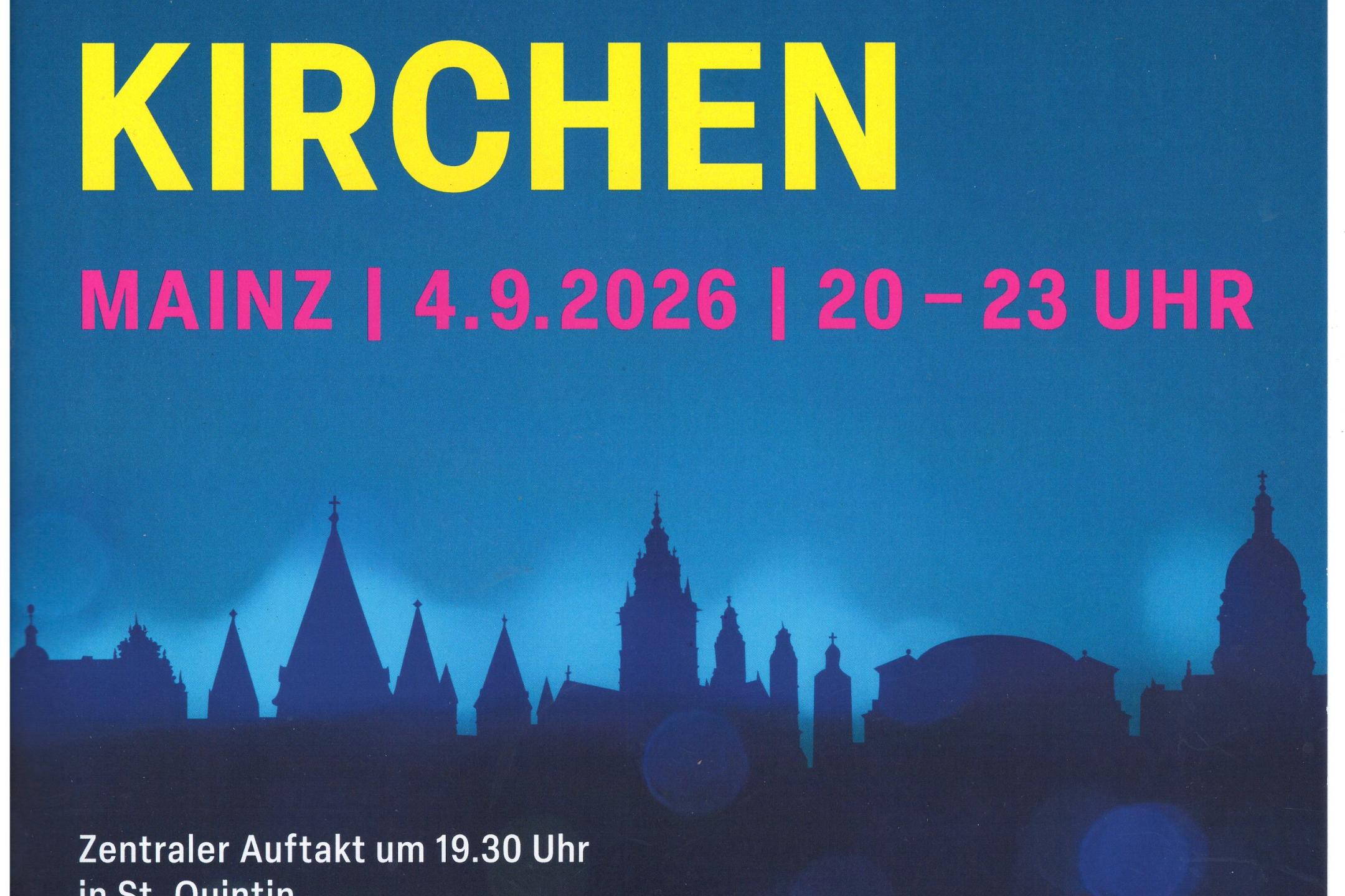 Nacht der offenen Kirchen in Mainz 2026