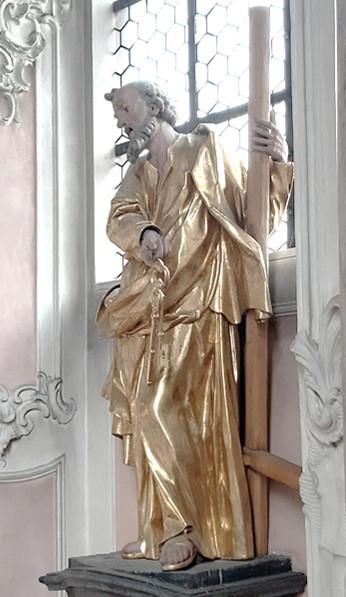 Hl. Petrus - Statue am Hochaltar in St. Peter (c) St. Peter Mainz