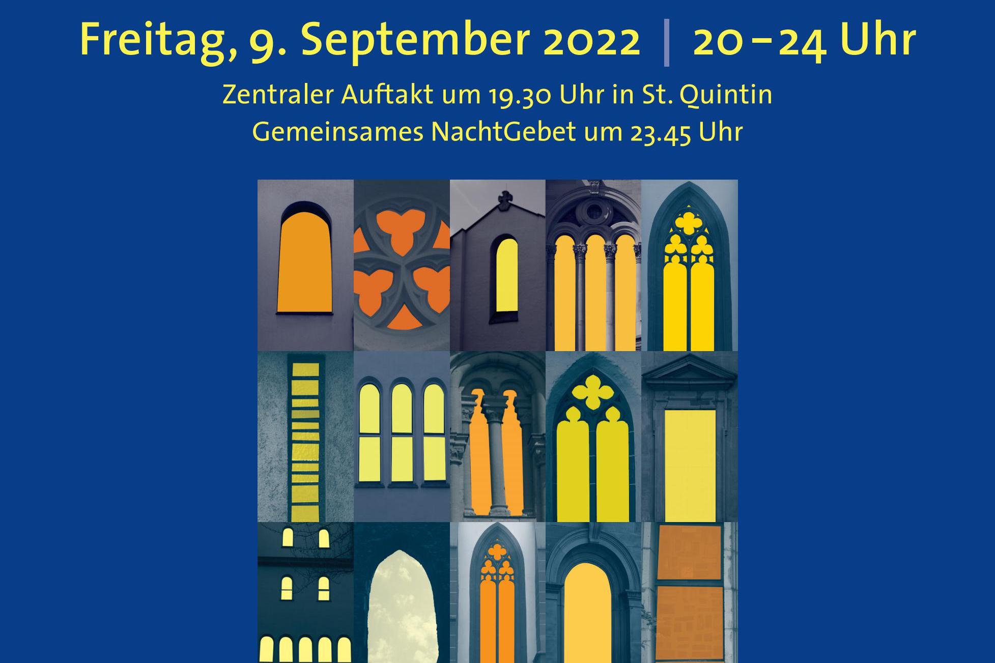 Plakat Nacht der offenen Kirchen Mainz 2022