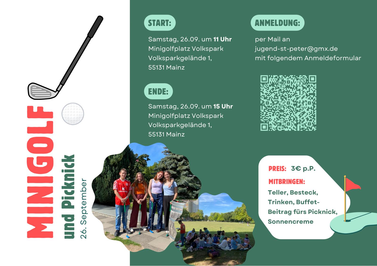 Flyer Minigolfen 2026 (c) Jugend St. Peter