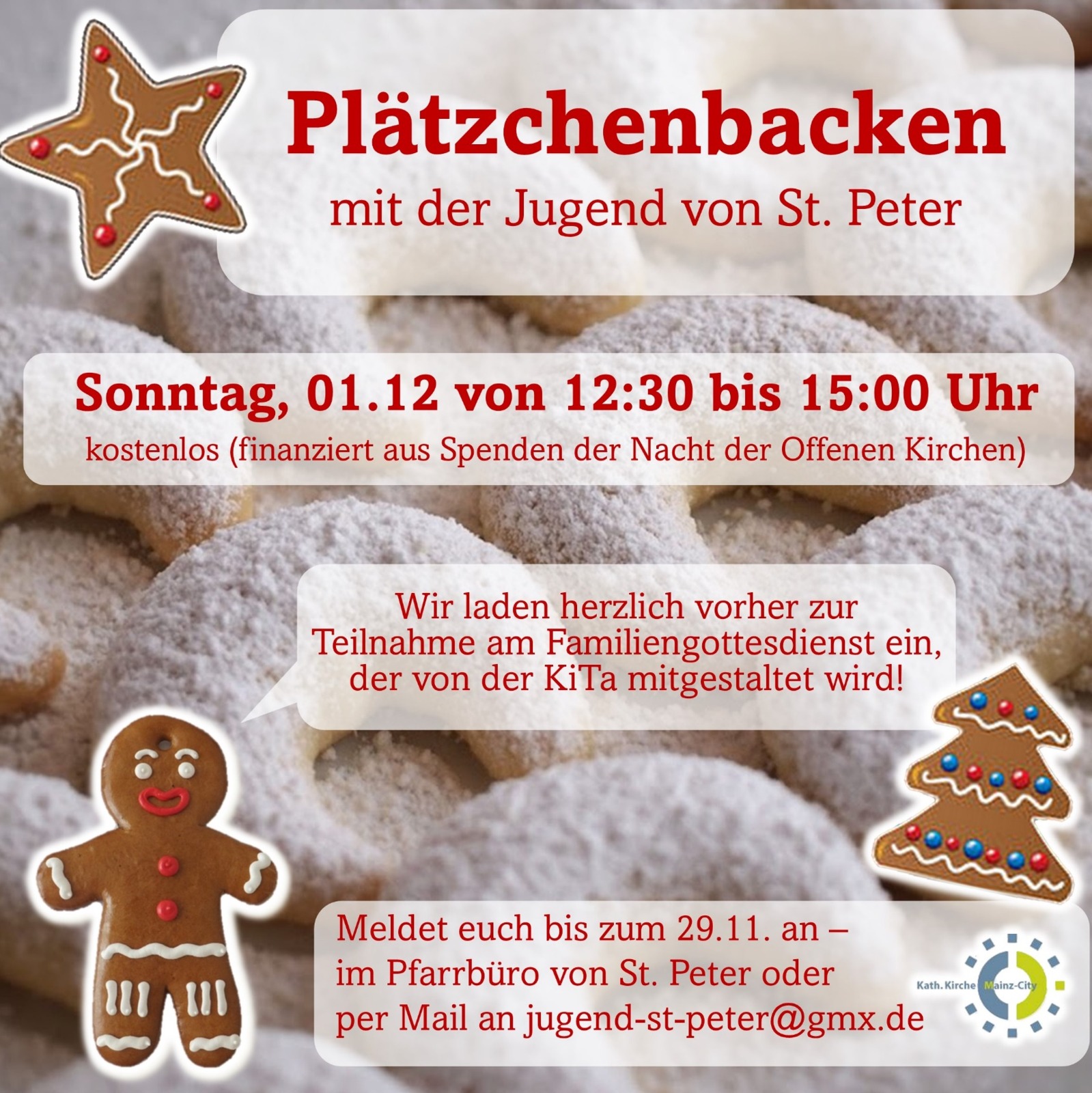 Flyer Plätzchenbacken (c) St. Peter