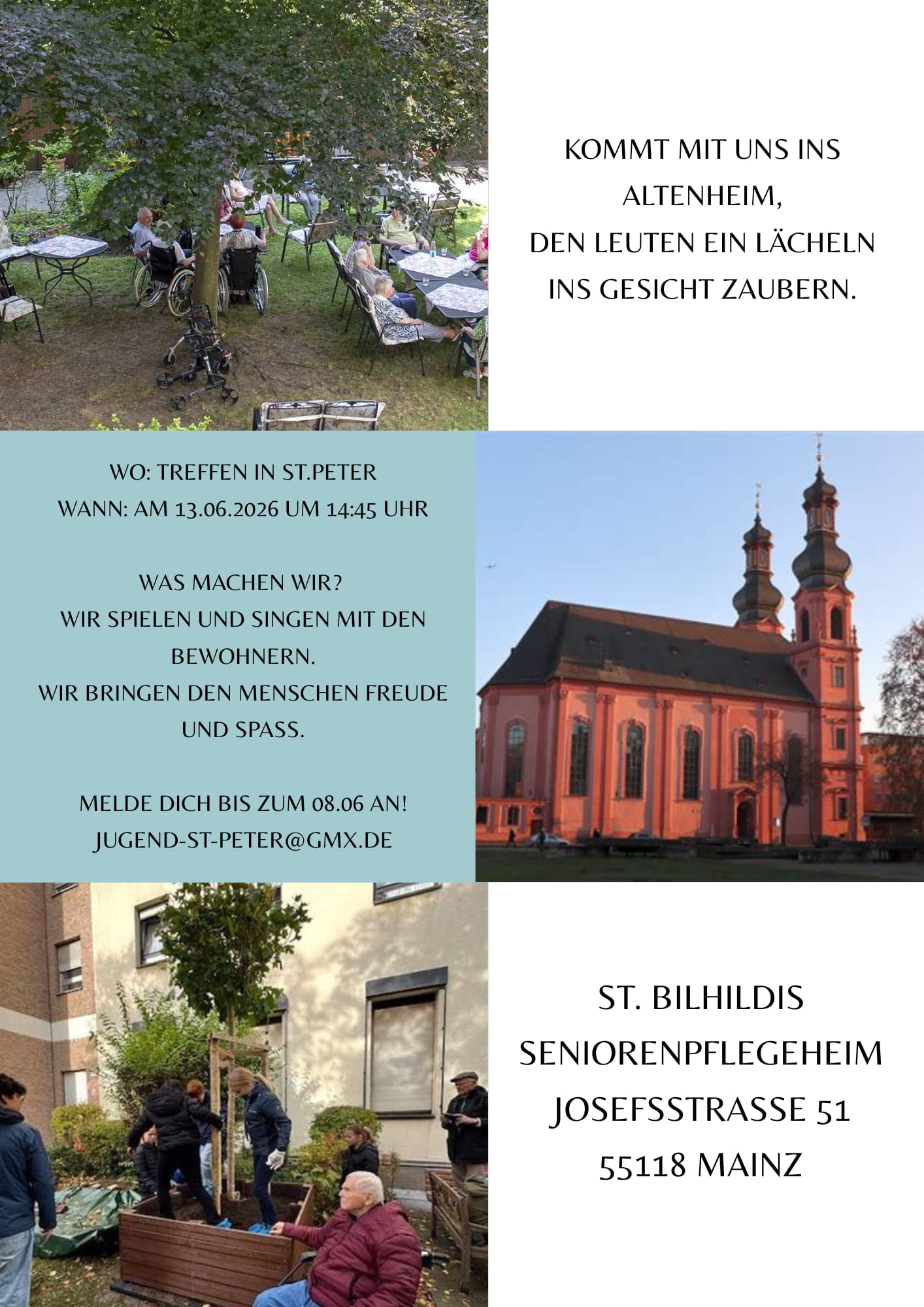 Flyer Soziale Sozialaktion Jugend St.Peter (c) St. Peter