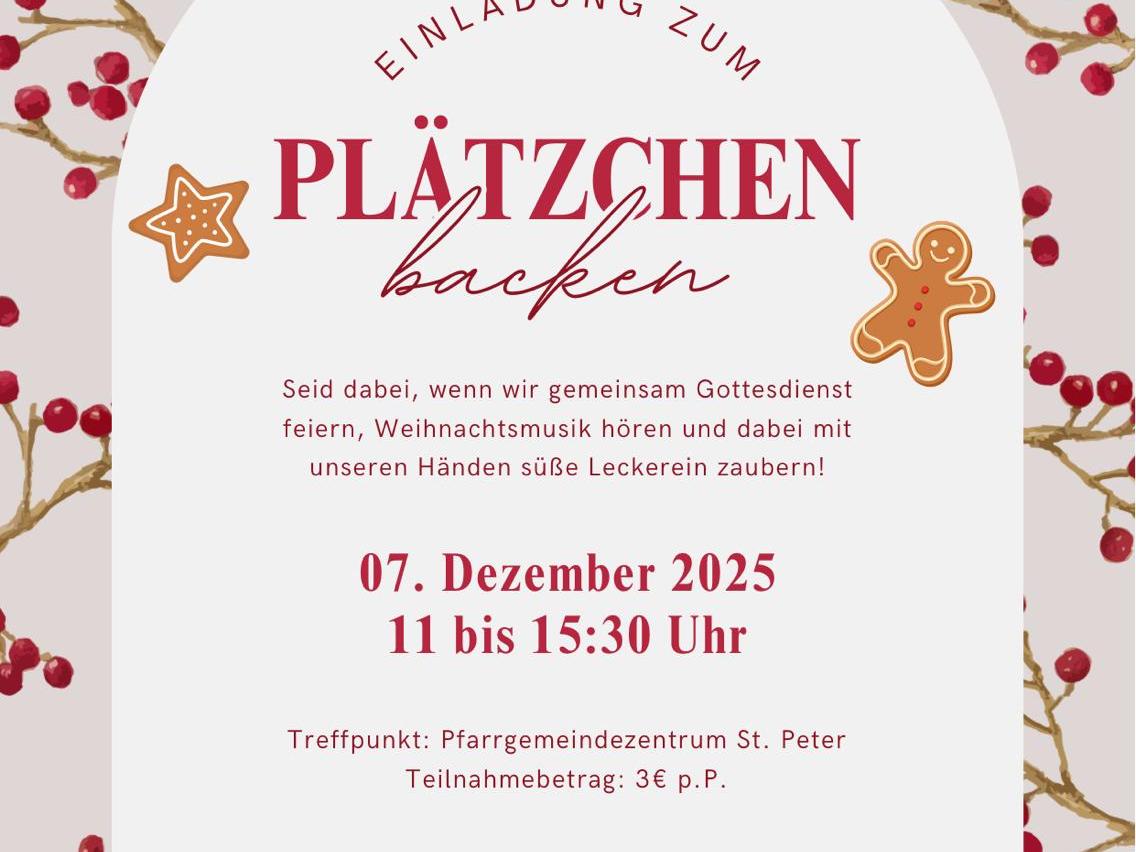 Plätzchenbacken Flyer 2025