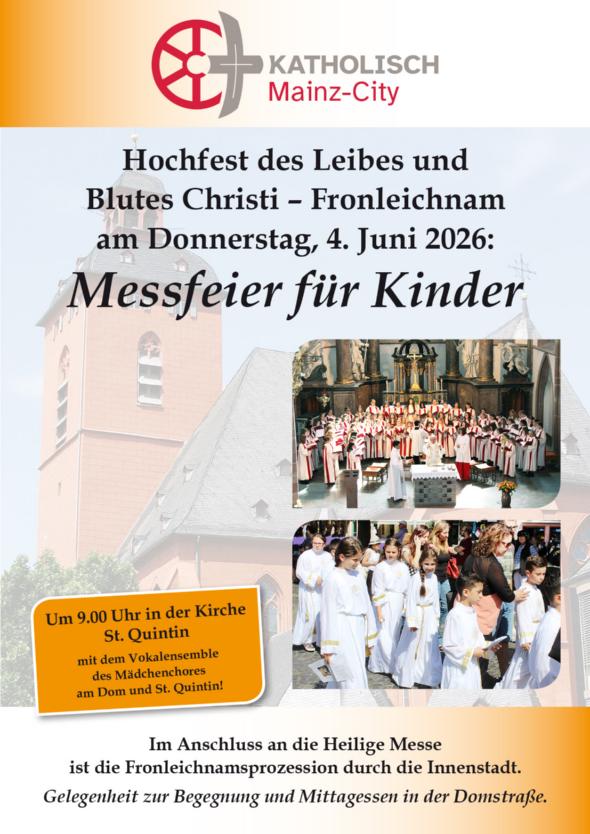 Messfeier für Kinder - Fronleichnam (c) Kath. Kirche Mainz, City