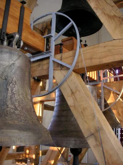 Blick in die Glockenstube von St. Stephan