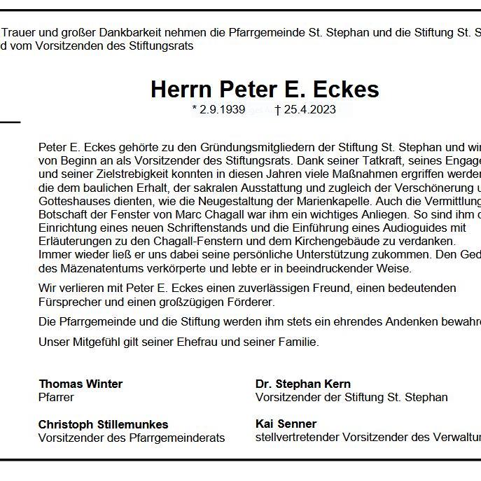 Peter E. Eckes