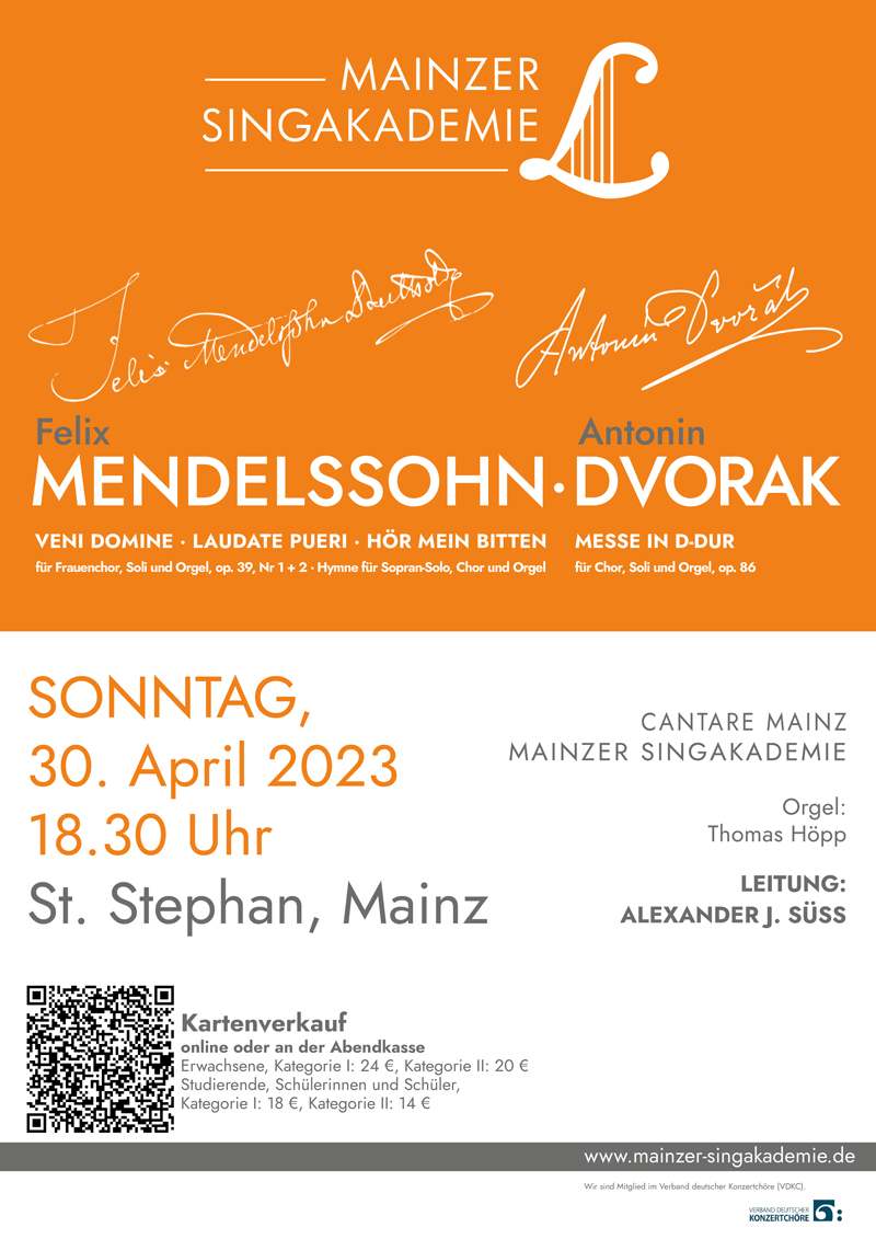 Konzert Mendelssohn, Dvořák und Rinck (c) MSA
