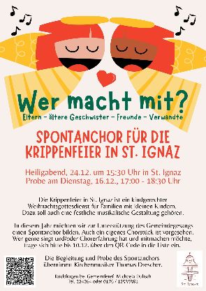 Spontanchor_Krippenfeier (c) Pfarrei St. Ignaz