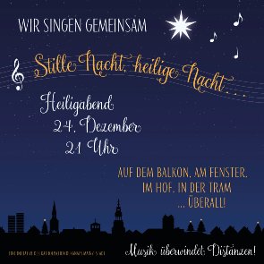 Stille Nacht (c) Dekanat Mainz-Stadt/ Grafik: Sonja Stein