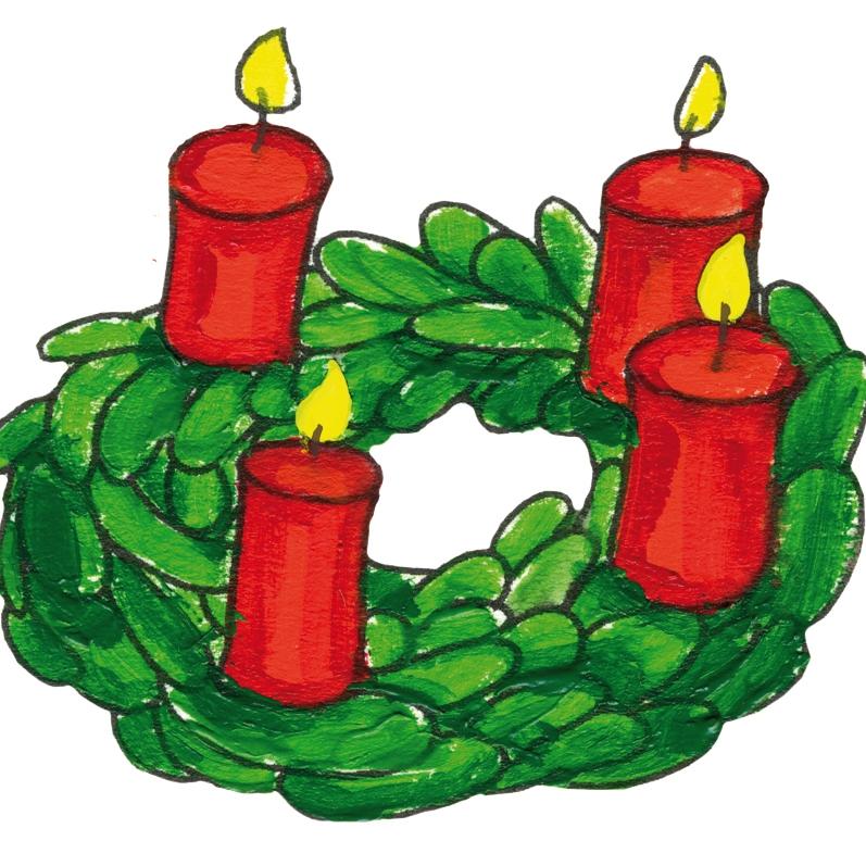 Adventskranz Grafik