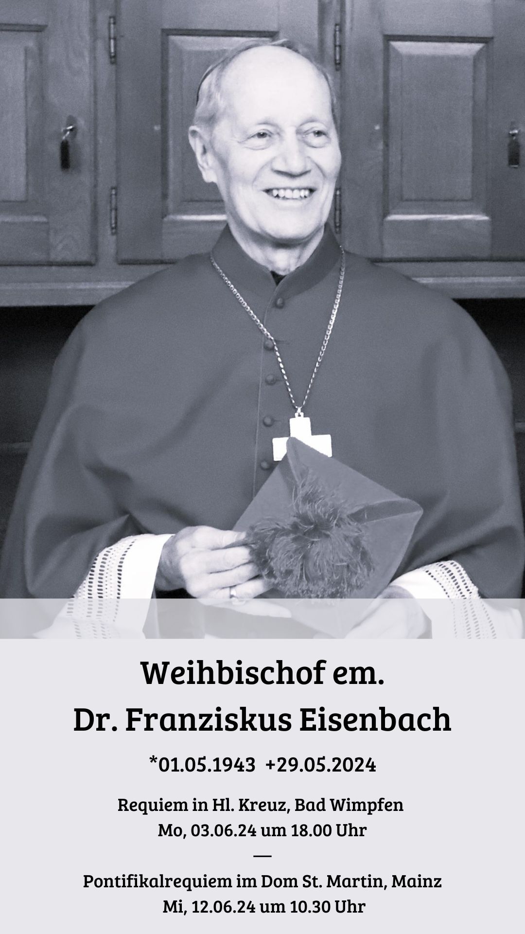 Dr. Franziskus Eisenbach 2024 (c) Kath. Kirchengemeinde