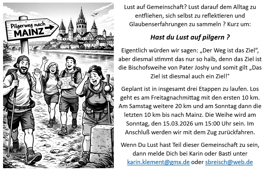 Pilgern nach Mainz 15032026