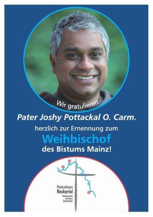 Plakat Joshy Weihbischof