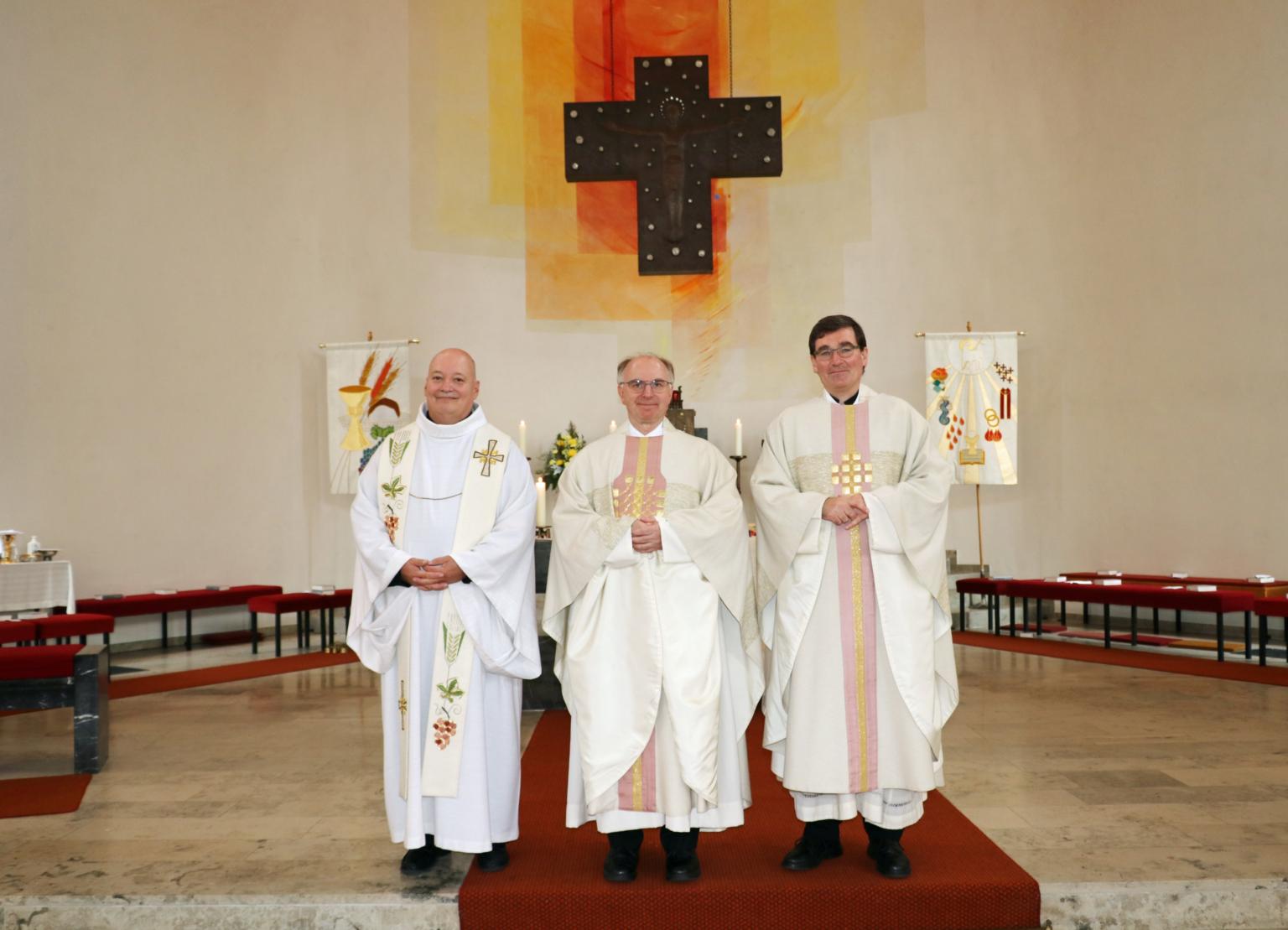 Pfarrer Reinhold Massoth ( St. Marien Götzenhain), Pfarrer Martin Eltermann ( St. Laurentius Dreieich), Pfarrer Martin Berker (St. Josef Neu-Isenburg) (c) D. Thiel