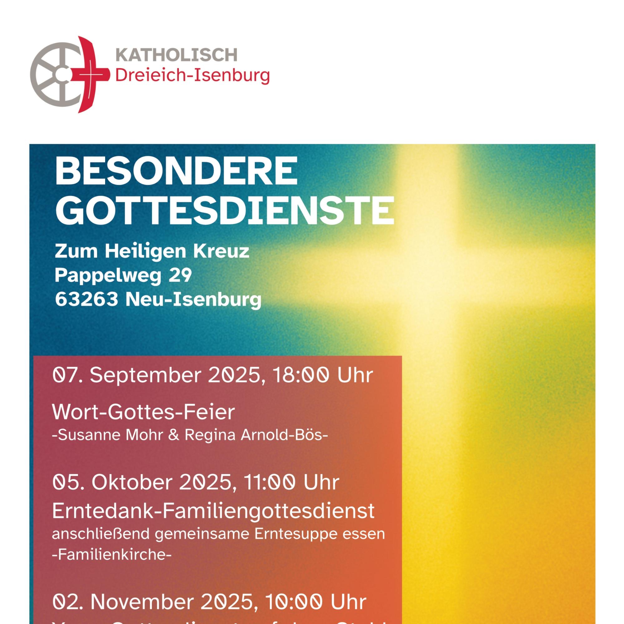 Besondere Gottesdienste 2025