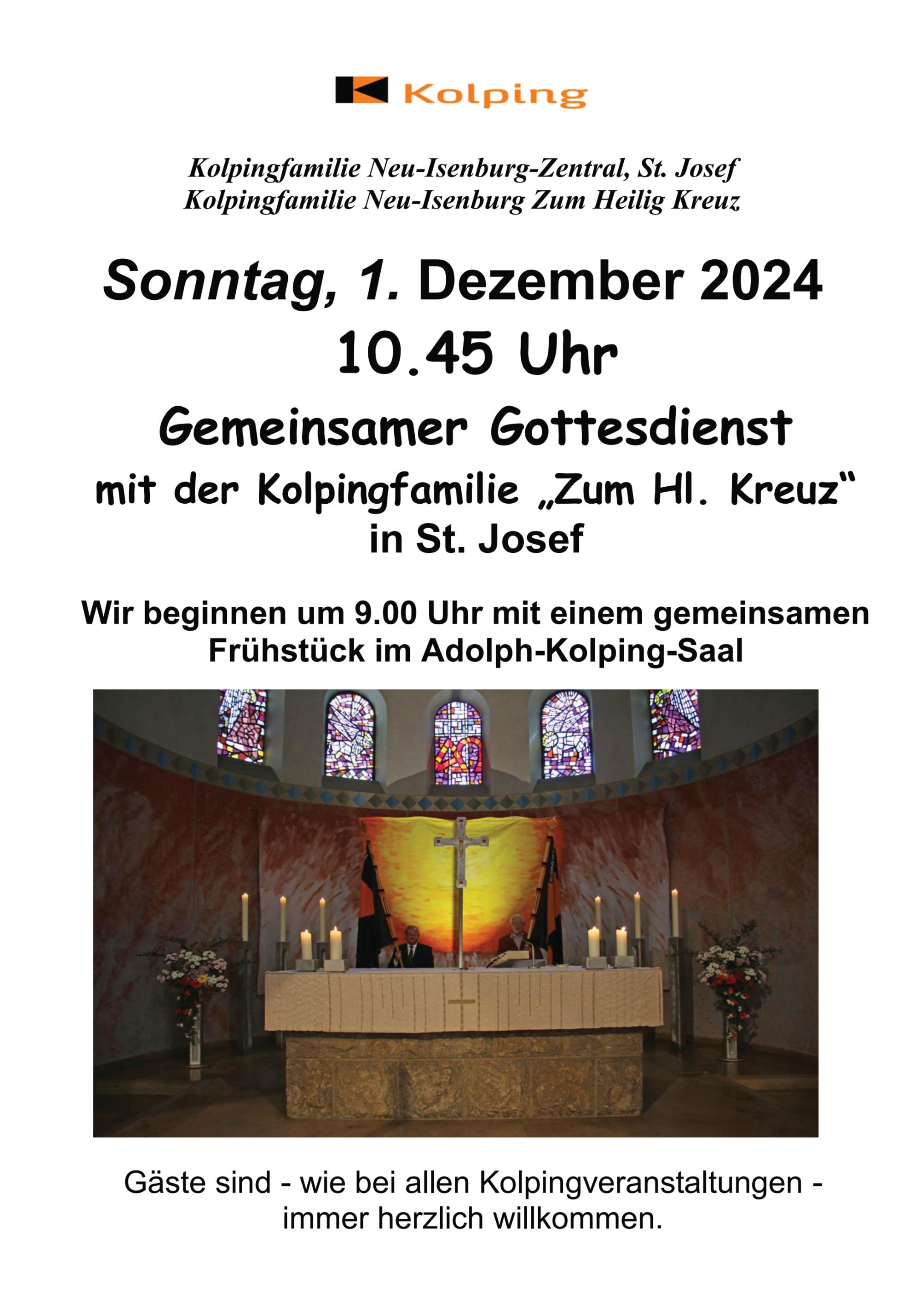 Gemeinsamer Gottesdienst