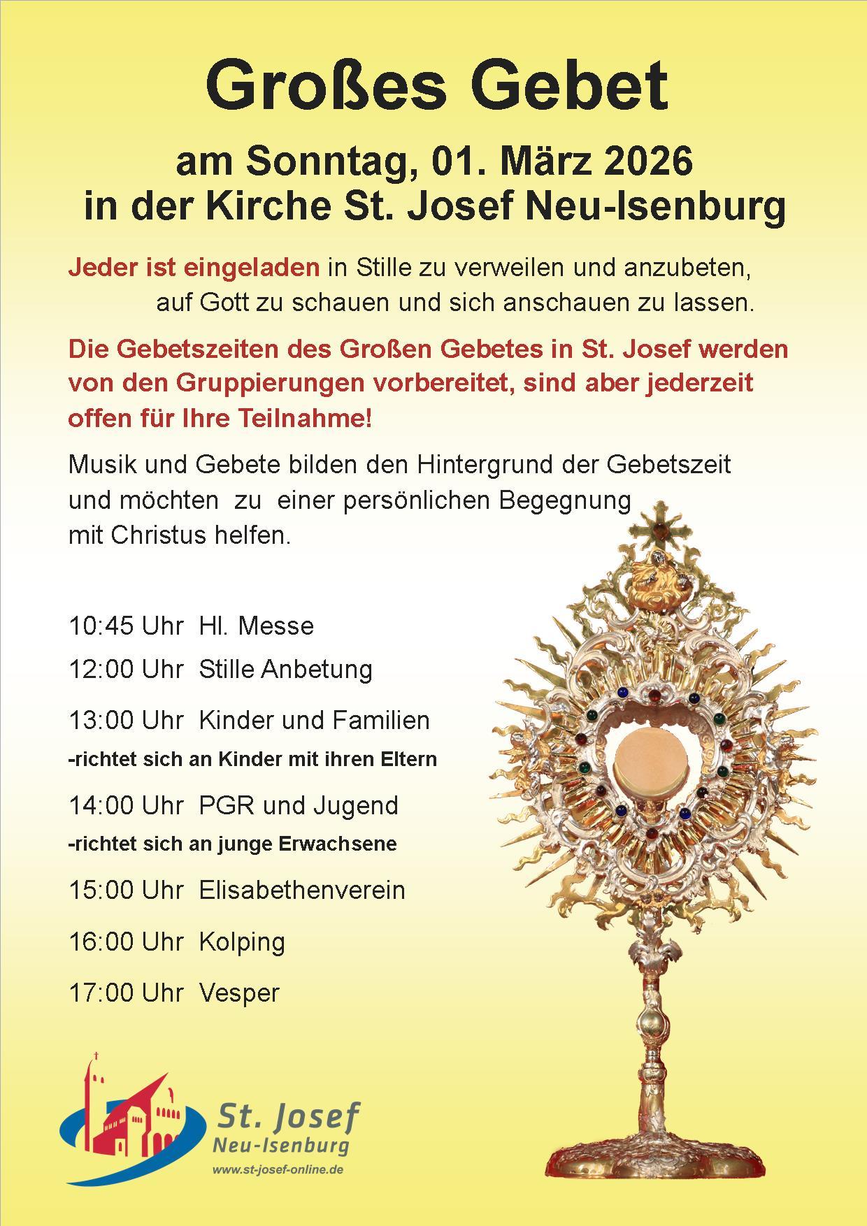 Großes Gebet 2026 (c) Dietmar Thiel