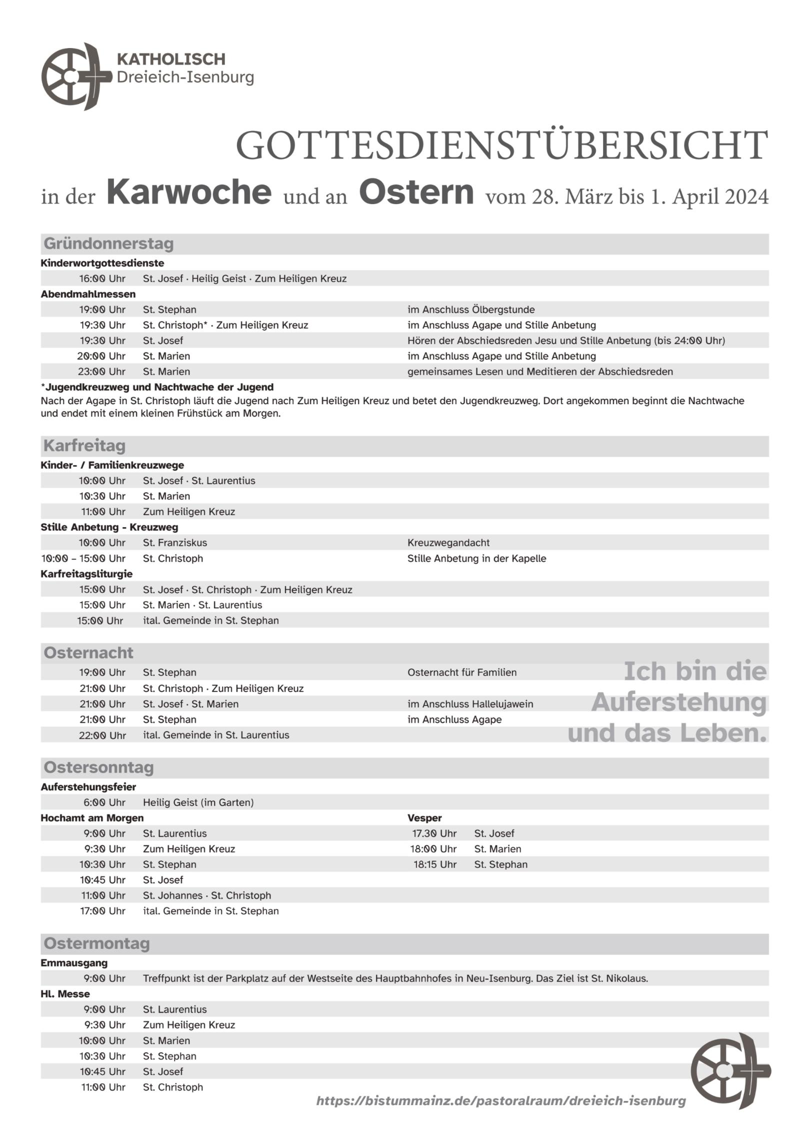 Karwoche Ostern 2024 (c) K. Rose