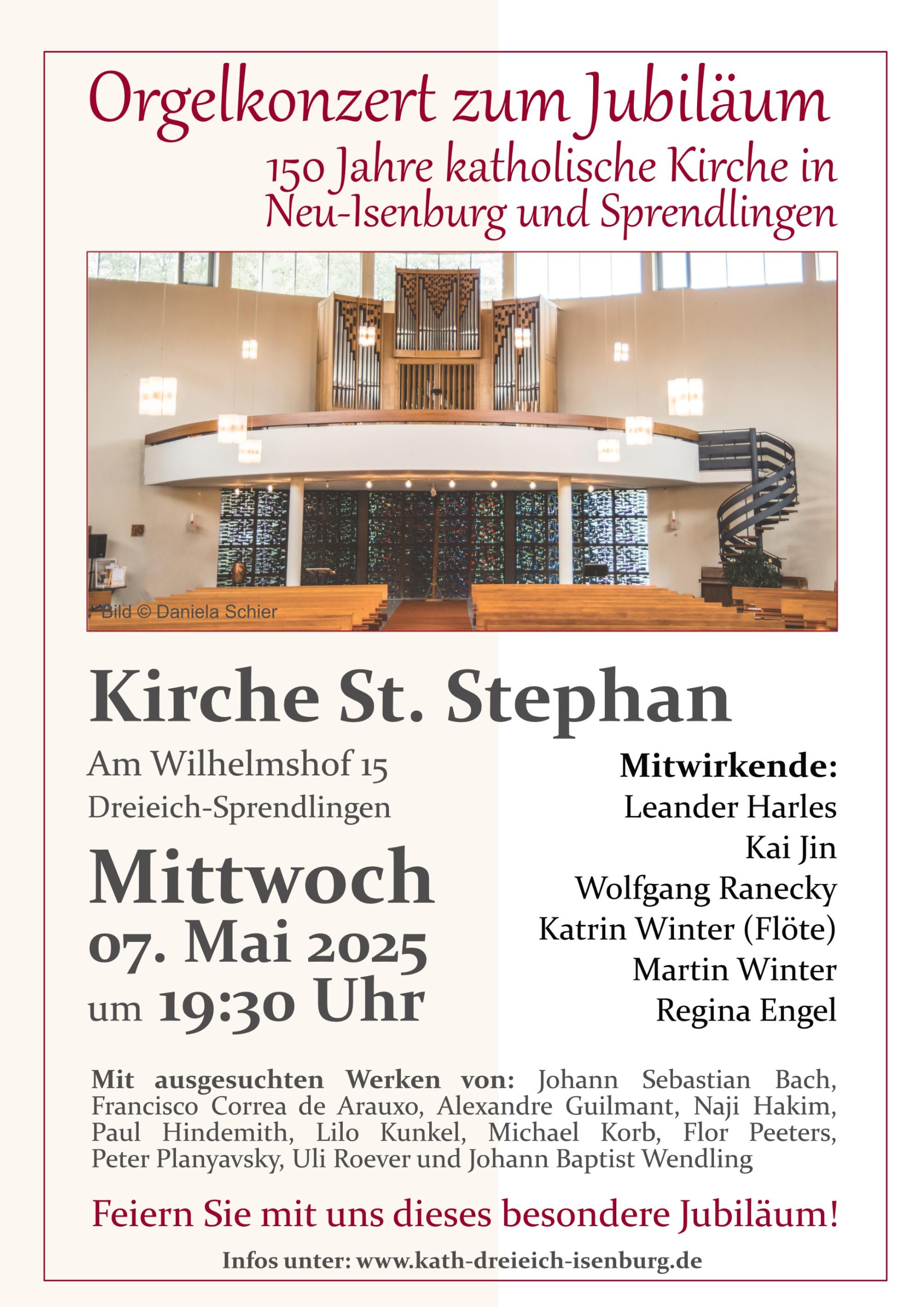 Orgelkonzert 150 Jahre Kirche