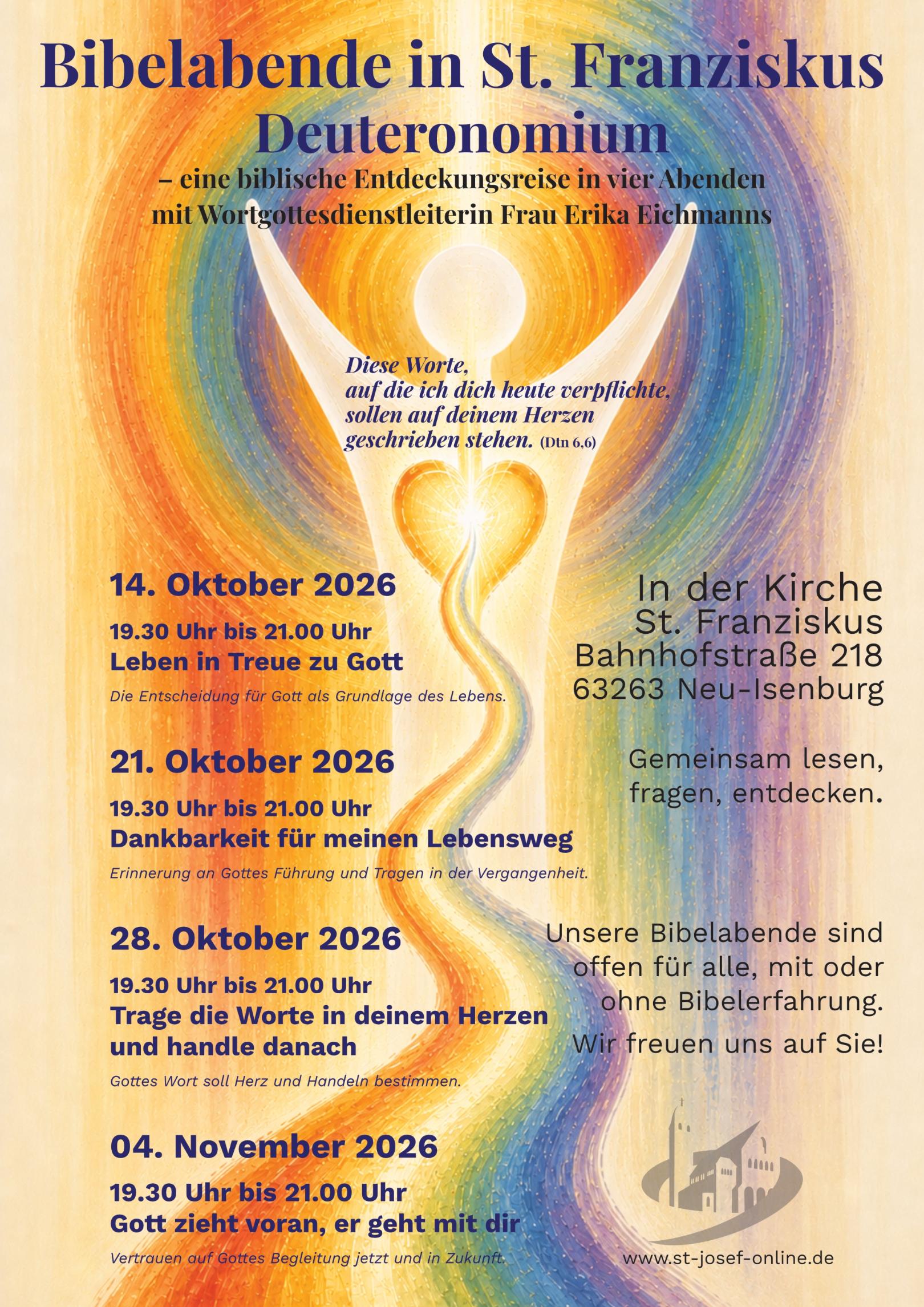 Plakat Bibel Deuteronomium 2026 II (c) Dietmar Thiel