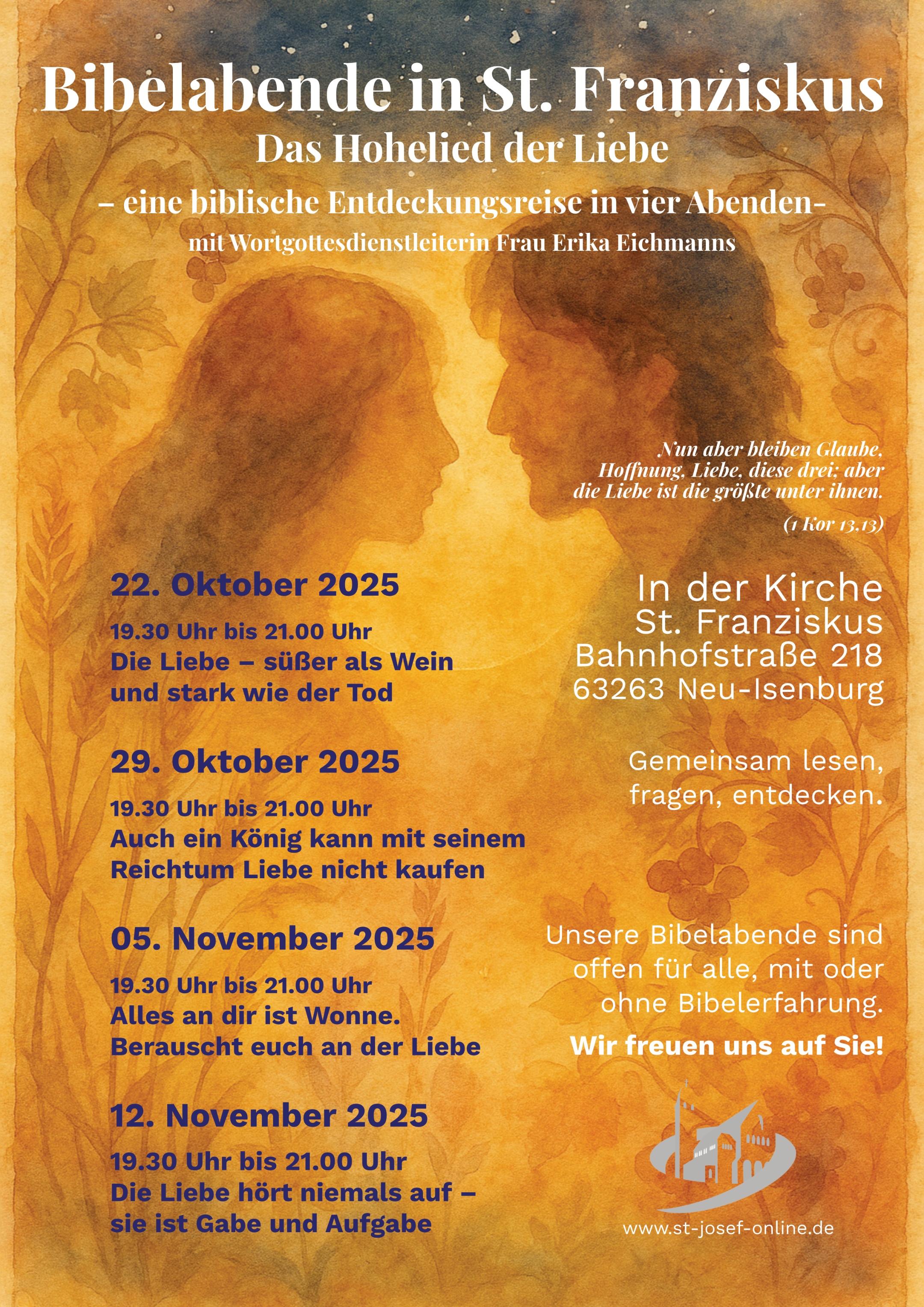 Plakat Bibel Lied der Liebe 2025 II