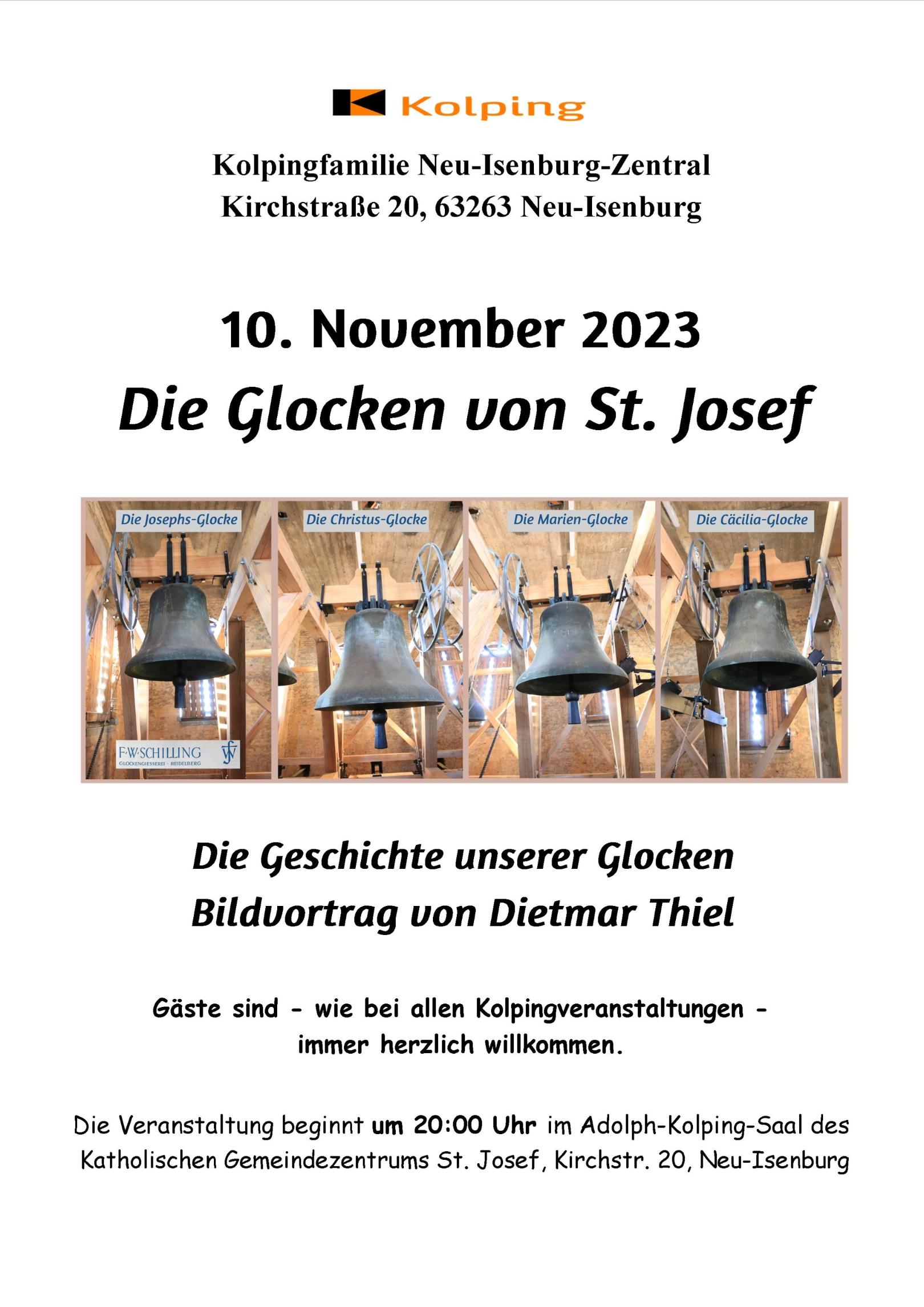 Plakat Die Glocken v St Josef (c) D. Thiel