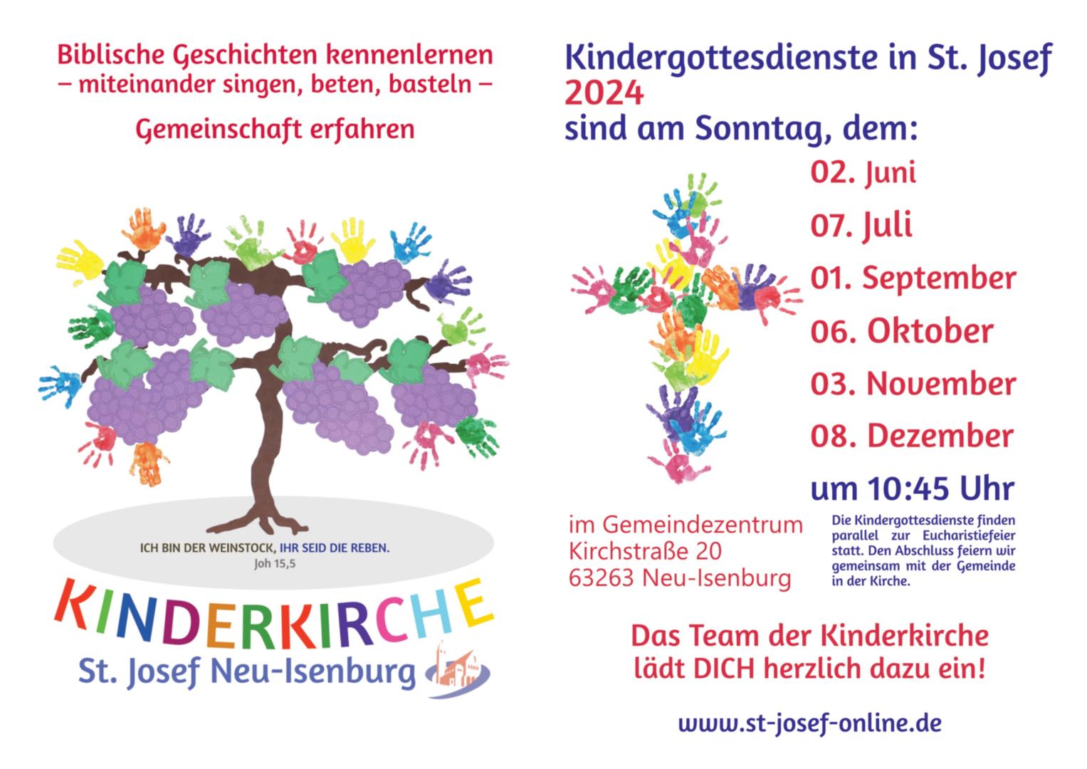 Plakat Kinderkirche 2024 (c) D. Thiel