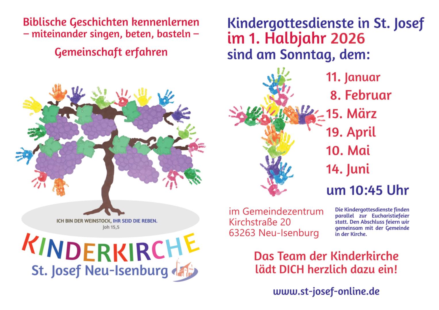 Plakat Kinderkirche 2026 I (c) Dietmar Thiel