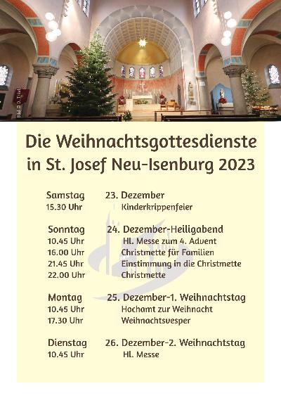 Weihnachten in St. Josef 2023