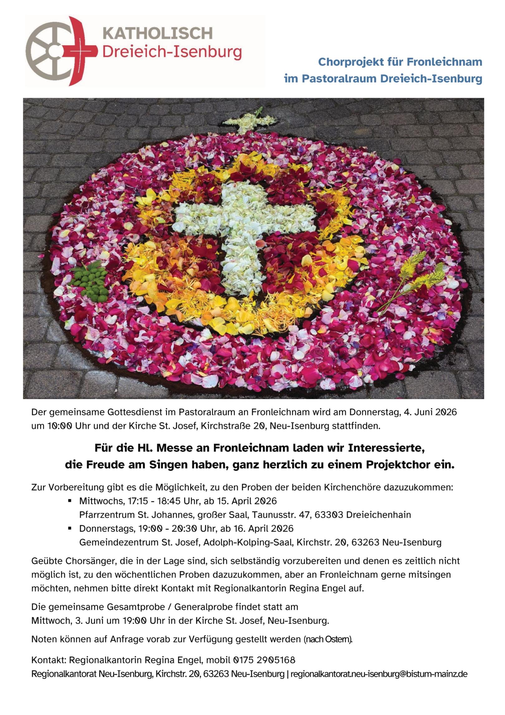 Projektchor Fronleichnam 2026 (c) E. Haus