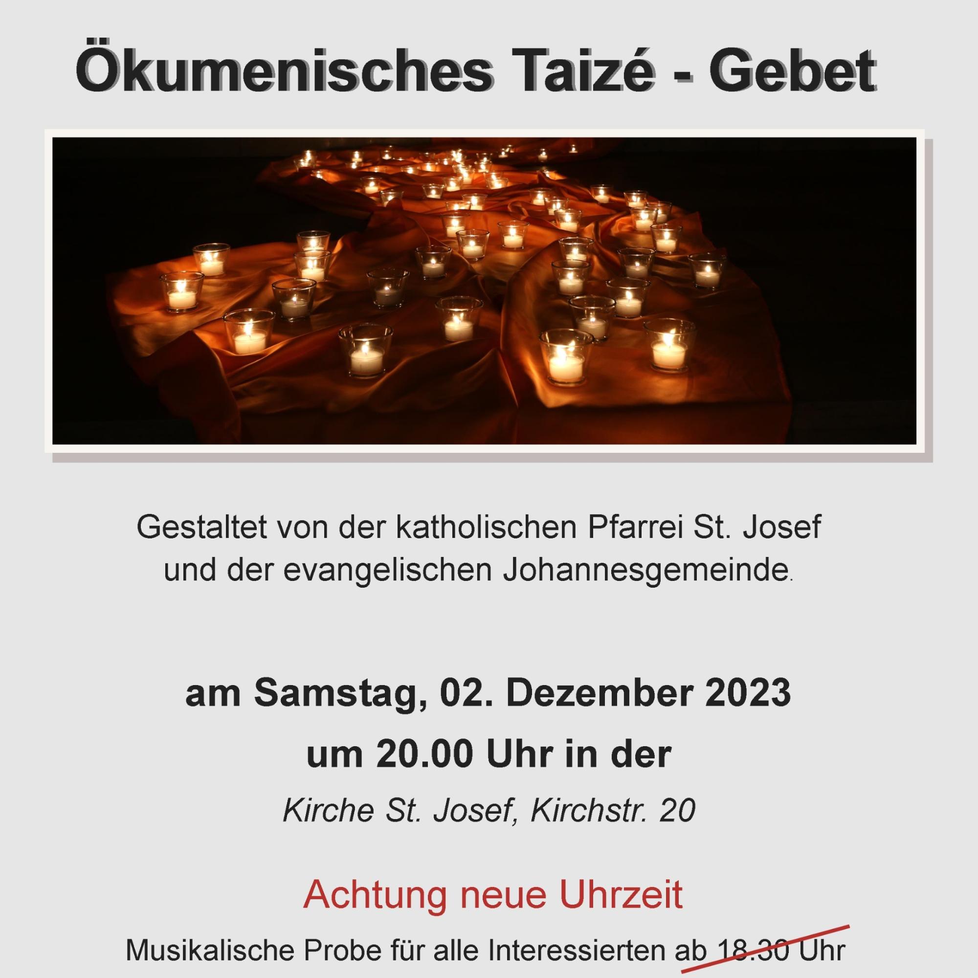 Taize-Gebet 2023 St. Josef