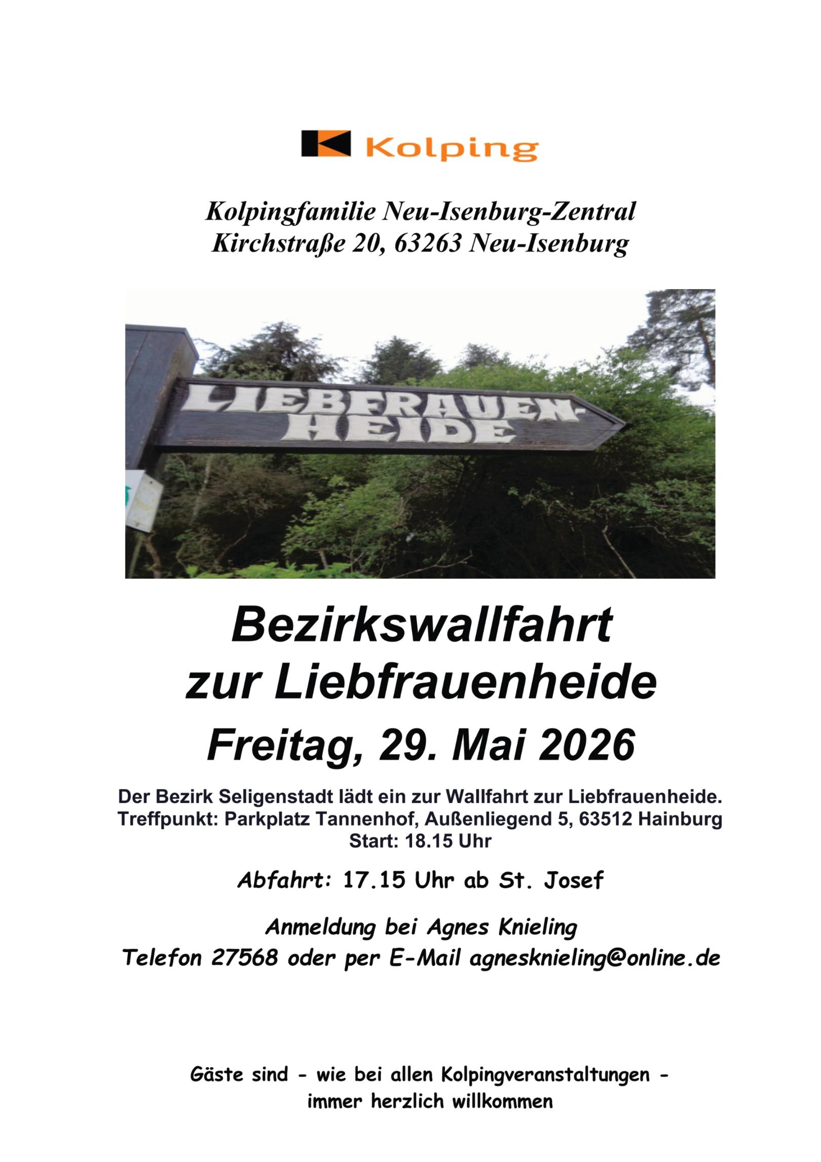 Wallfahrt Liebfrauenheide 2026 (c) T. Knieling
