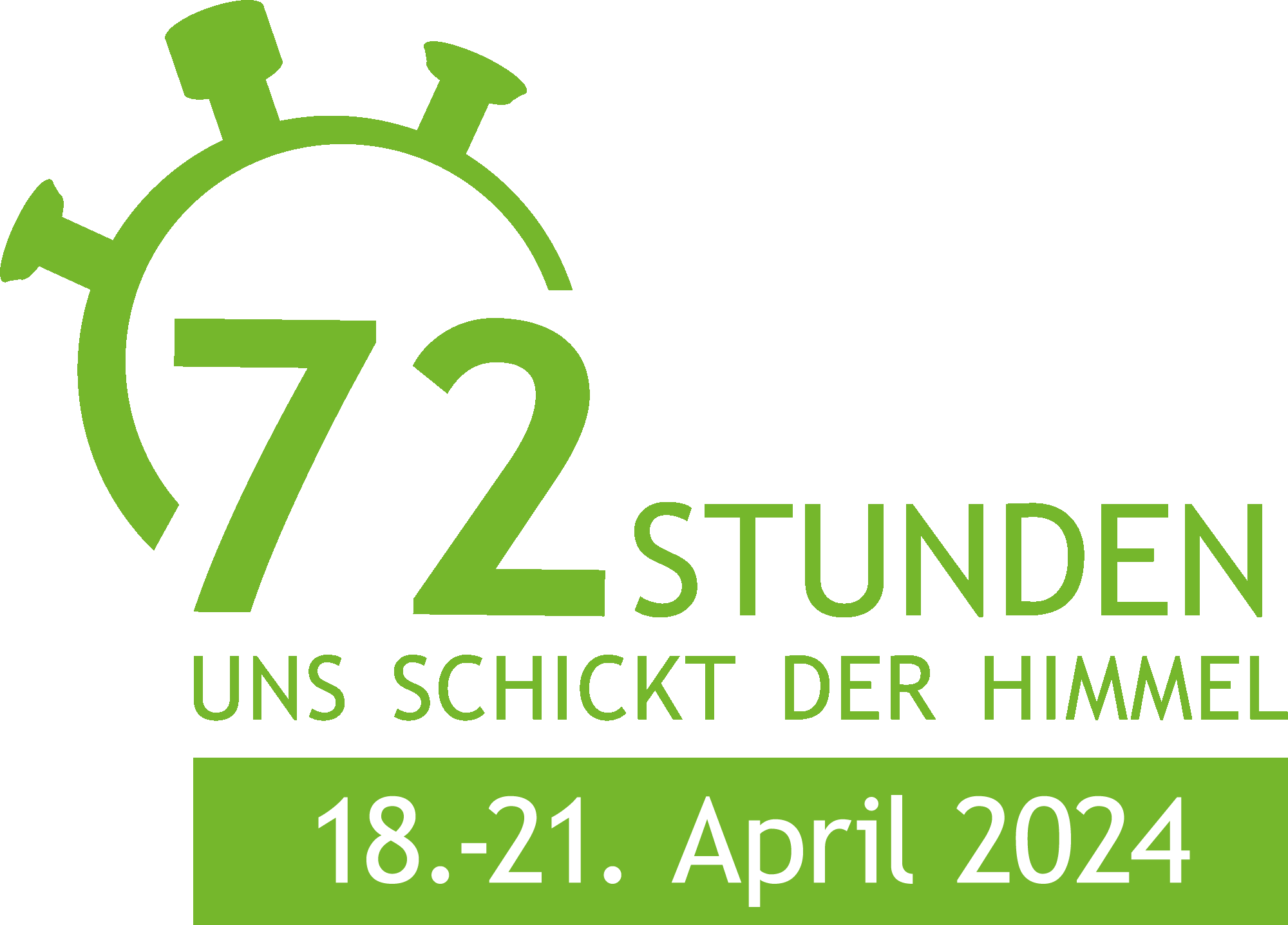logo-72-stunden-aktion-2024-datum-gruen (c) BDKJ 72 Stunden