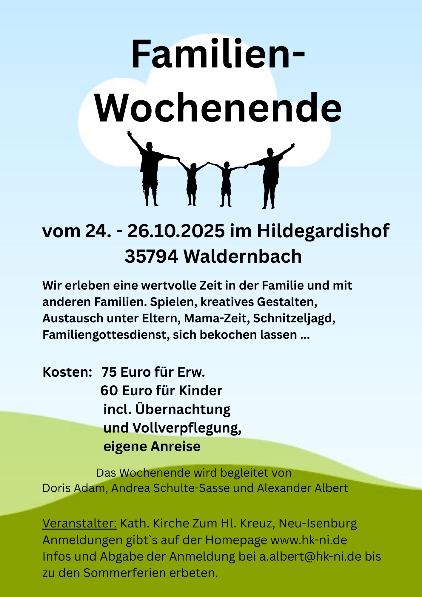 Familienwochenende Plakat