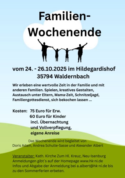 Familienwochenende Plakat