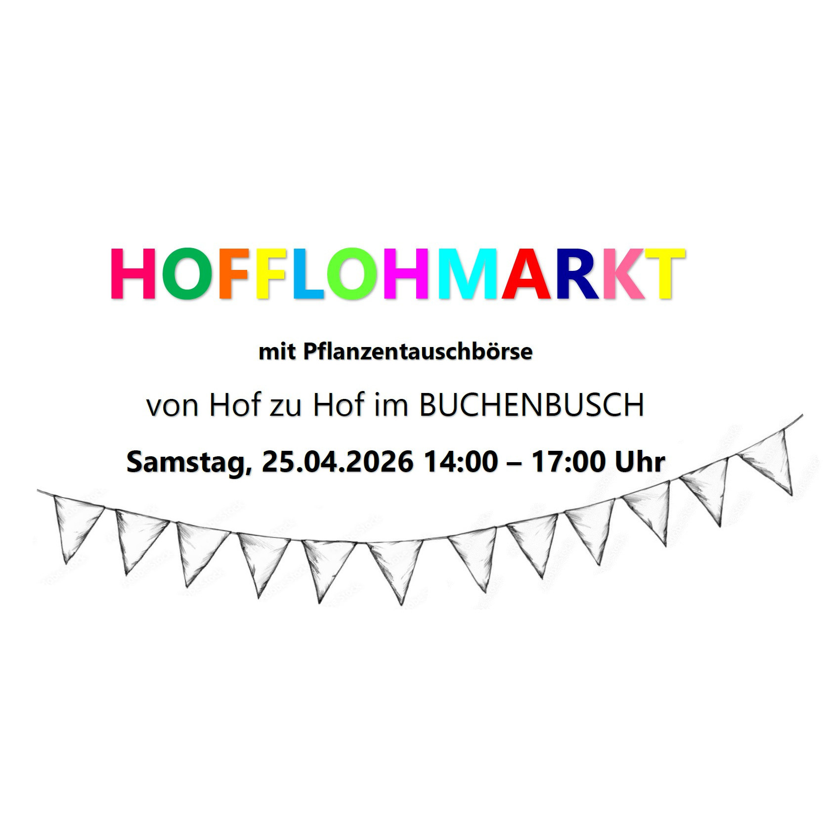 Titelbild zum Hofflohmarkt (c) Kindergarten