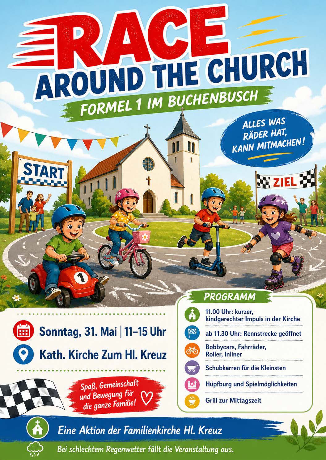 Plakat zum Race Around The Church (c) Thomas Mrokon