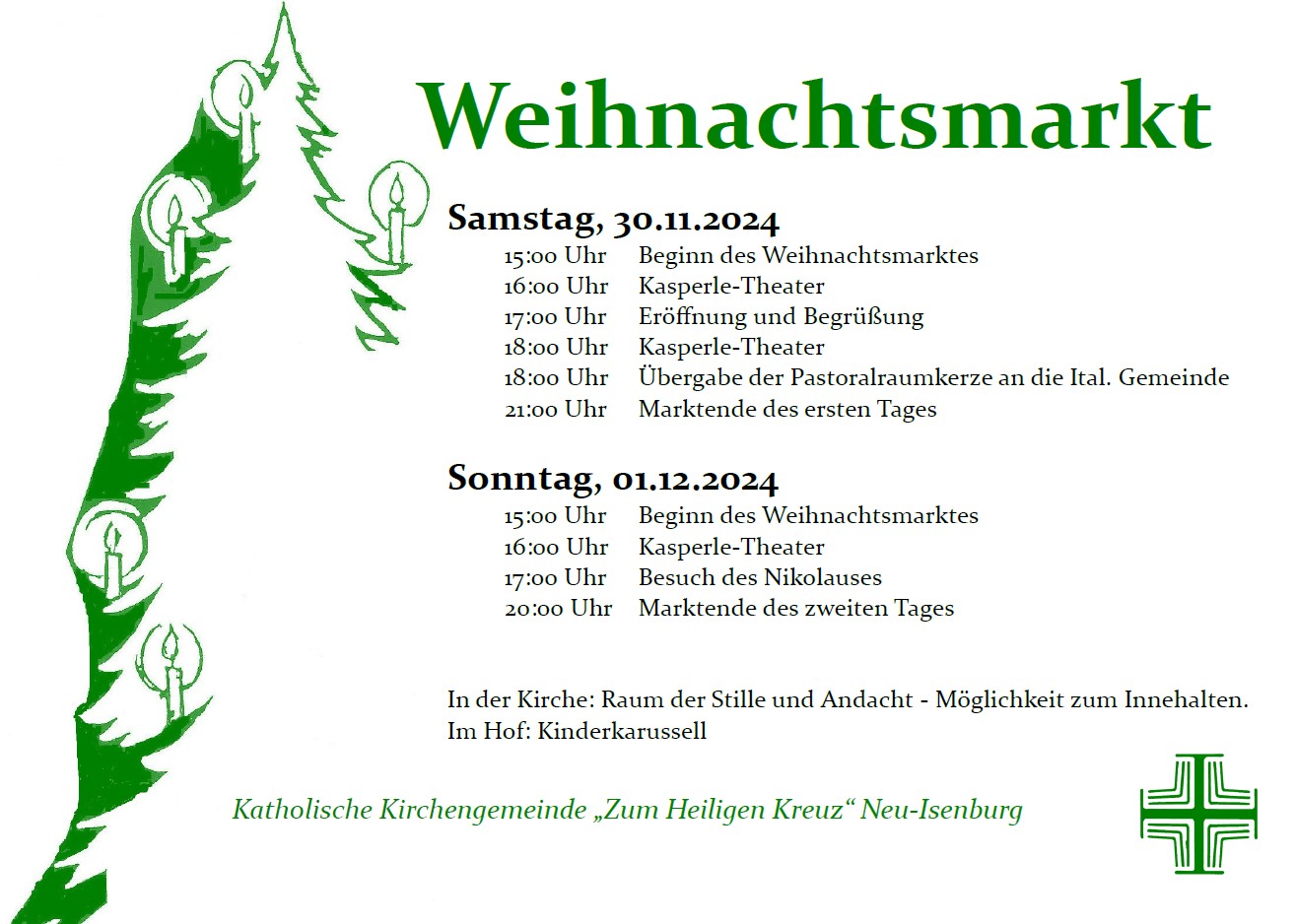 Programm Weihnachtsmarkt (c) ZHK Thorsten Möller