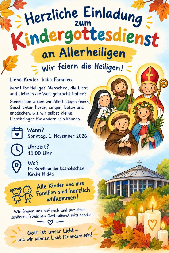 Kindergottesdienst an Allerheiligen